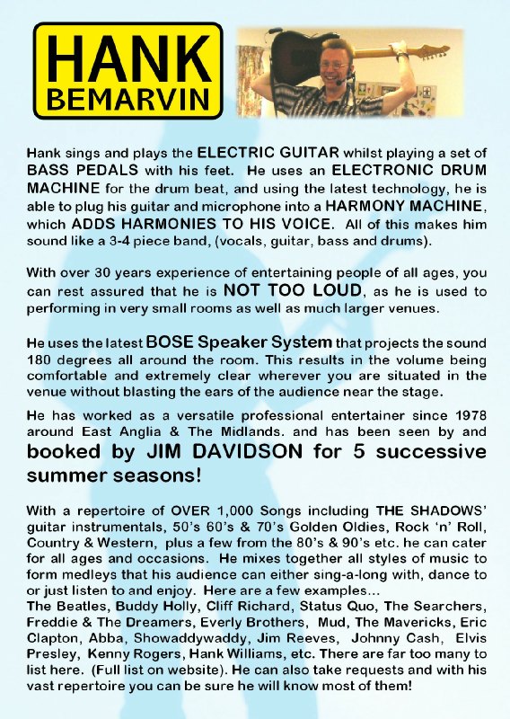 Hank Bemarvin flyer (back)